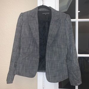 Antonio Melani Black & White Striped Blazer